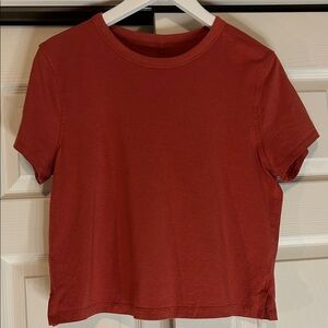 Lululemon Classic-Fit Cotton Blend T-Shirt Ted Rock Size 10